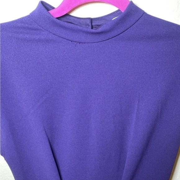 Juniors' Cap-Sleeve Mock-Neck‎ Tie-Waist Dress size-7/8 - Picture 8 of 10